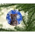 thumbnail image 2 of Carolines Treasures SC9777CO1 Staffordshire Bull Terrier Staffie Winter Snowflakes Ceramic Ornament 3 in multicolor, 2 of 2