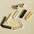 thumbnail image 1 of BRIGHTFUFU 3pcs Travel Hair Brush Collapsible Anti-static For Daily Use White Plastic, 1 of 8