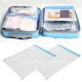 thumbnail image 1 of Keenso Sac sous Vide de Voyage, 2 Pcs Sac de Rangement sous Vide Gain de Place Compressé Scellé Sac de Voyage avec Entrée d'Air Filetée 3,5 cm, Sac de Rangement Compressé, 1 of 7