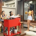 thumbnail image 4 of GIVIMO 80 Quart Outdoor Patio Rolling Steel Construction Cooler, 4 of 10