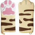 thumbnail image 1 of Oven Mitts Kitchen Cooking Baking Heat Resistant Cat Glove, 1 Pair Claw, 1 of 5