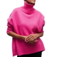 thumbnail image 4 of Ropa de mujer personalizada Suéter de fiesta europeo y americano Suéter suelto popular de cuello alto medio para otoño e invierno, 4 of 5
