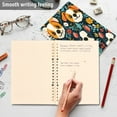 thumbnail image 5 of Notebook 8.3x5.7x0.4 Inch One Sizex2 Journey Note Diary Hardcover Notebook 60 Pages,80g Paper Writing Smooth and Not Easy to Break Cute Puppy and Little Flower, 5 of 8