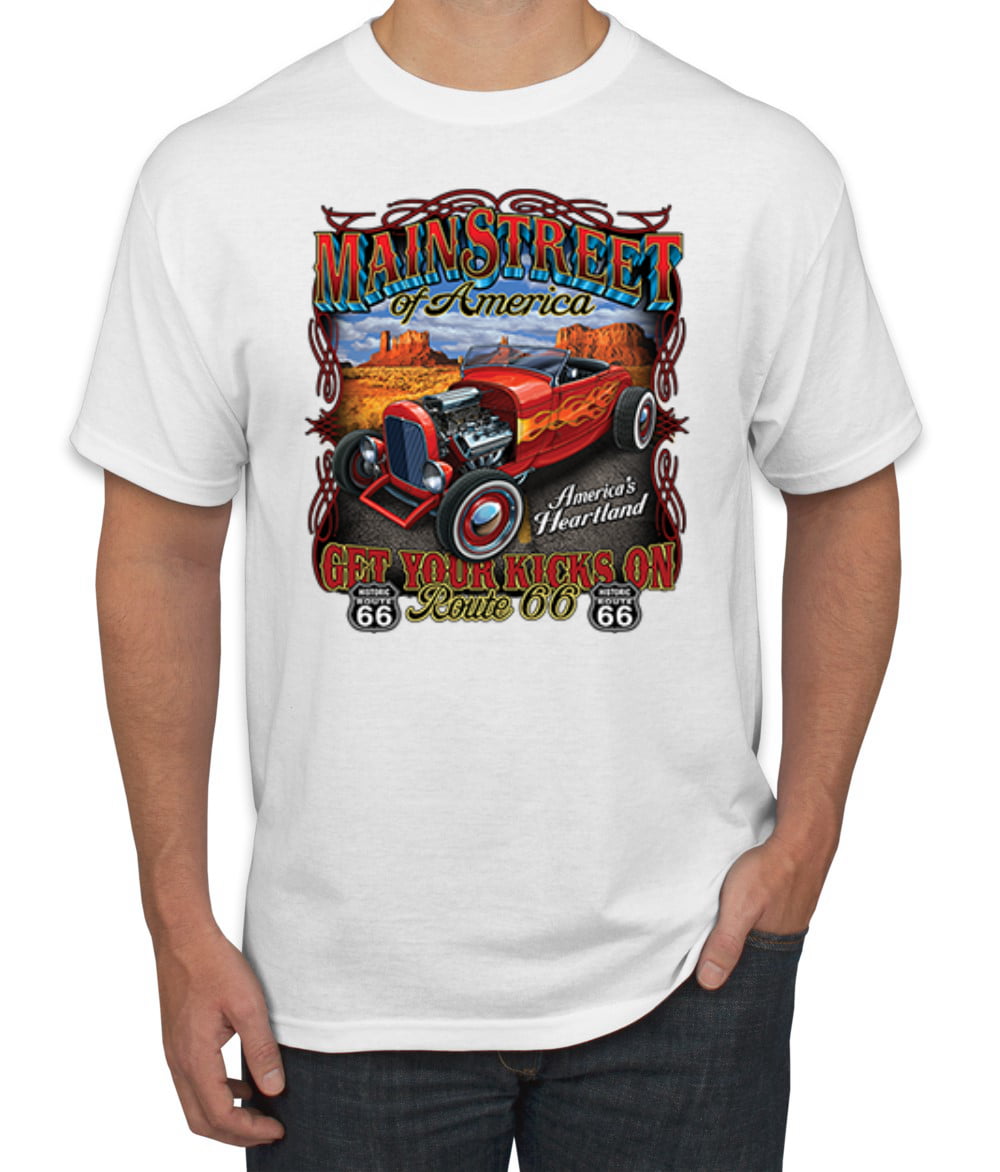 Dodge Demon T-Shirt Route 66 American Made Classic Retro Cars Mens Tee Shirt