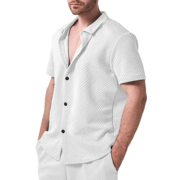 Mens Button Down Shirt Men Fitted Slim Suits 36s Suit Jacket And Pants for Men Mens Suit Slim Fit 34s Wool Dress Tuxedo Futuristic Regular Fit Sports Coat Men's Suits Casual Outfit Short White M