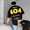 thumbnail image 5 of 2025 404 Camiseta gráfica para hombre, camiseta de manga corta con estampado de letras para hombre, camisetas de algodón Y2K de calle Harajuku de verano, ropa informal, 5 of 5