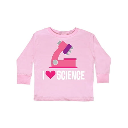 

Inktastic I Love Science Future Scientist Girls Gift Toddler Toddler Girl Long Sleeve T-Shirt