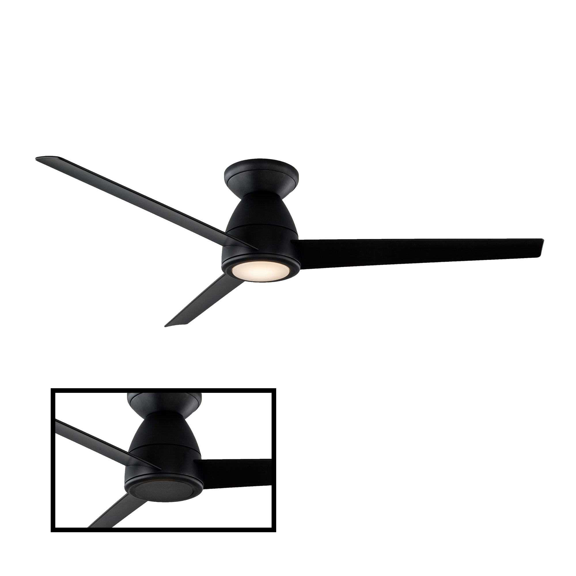 Tip Top Indoor and Outdoor 3-Blade Smart Flush Mount Ceiling Fan