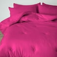thumbnail image 3 of DNG Creations Hot Pink Colour 3 Piece Point Botton Comforter Solid All-Season 550 GSM 100% Egyptian Cotton, 800 Threads Count - California King - Size, 3 of 7