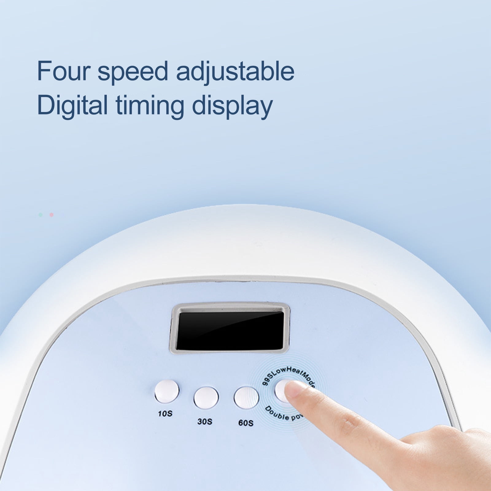120W UV LED Nail Lamp, Professional Nail Dryer Gel Polish Light, UV Nail Light with Timer Settings, Nail Polish Curing Gel LED Dryer with Automatic Sensor