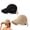 Khaki+black, variant on 2/4 Pack Women's Wide Brim Sun Visor Hat, UPF 50+ Open Top UV Protection Cap for Ponytails Golf Beach Outdoor