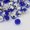 Cobalt, variant on MATROOY 24pcs Acrylic Rhinestone DIY Buttons 1-Hole Faceted Round Mixed Color 12x11x10mm-Mixed Color