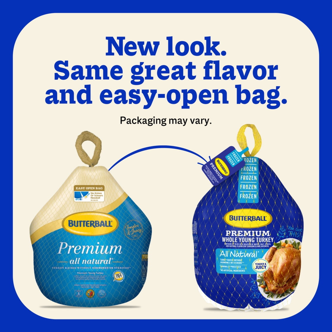Butterball Frozen Whole Turkey, All Natural, 10-16 lbs., Serves 7-11