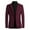 Burgundy, variant on Herrnalise Men's Warm Winter Trench Coats Single-breasted Solid Color Fashion Suit Business Casual Suit Wool Coat Black