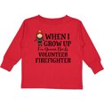 thumbnail image 3 of Inktastic Volunteer Firefighter Future Girls Girls Long Sleeve Toddler T-Shirt, 3 of 5