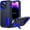 Blue, variant on For iPhone 14 Pro Max Case[3 in 1 Extreme Protective] Heavy Duty Shockproof Anti-dust Port Cover Non-Slip Multi Layers Bumper Dropproof Kickstand Phone Case for iPhone 14 Pro Max(Blue)