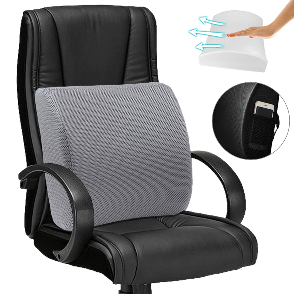 Premium Memory Foam Seat Cushion Breathable Lumbar Back Support