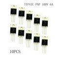 thumbnail image 2 of TIP41C NPN transistor 10 pieces 100V 6A Suitable for switch line / /, 2 of 8
