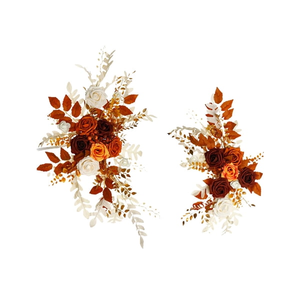 ziyahi Beautiful Floral Swag Wedding Arch Decorations Adding Vibrancy And Elegance To Garden Party Events Wedding Arch Garland Orange
