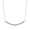 Blue Sapphire -Sterling Silver, variant on 1/6 Ct Natural Diamond Curved Bar Necklace in Sterling Silver | Blue Sapphire Bar Necklace for Women