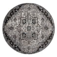 thumbnail image 2 of Luxee Designs Alexandria Collection – 7x7 ft – Round Medallion Area Rug – Bordered, High-Traffic, Pet-Friendly, Stain Resistance – Ivory Gray, 2 of 8