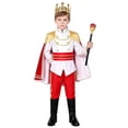 thumbnail image 2 of YunPes Boys Halloween Role Play Outfits Medieval Royal Prince Clothing Sets with Crown & Scepter Kids Dress-Up Fun Party Wear, 2 of 4