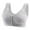 Gray, variant on Utoimkio Comfortable Front Closure Bras for Older Women No Underwire Breathable Everyday Bras for Women Full Coverage Bras