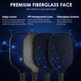thumbnail image 4 of Feeray Pickleball Paddles Set, Fiberglass, Lightweight, 2 Rackets with 4 Balls, 4 of 8