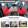 thumbnail image 3 of XYZCANDO Rose Print RV Dinette Cushion Covers Stretchable Couch Cushion Covers Solid Color Print Washable Slip Covers for Loveseat Sofa Slip Covers for 2 Seat Cushion Couch Designed Gifts, 3 of 7
