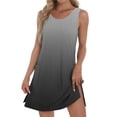 thumbnail image 2 of Liquidation d'Été 2025! Robe pour Femme Grande Taille, Liquidation de Robes d'Été pour Femmes, Robe d'Été Décontractée Sans Manches à Col Rond Imprimée pour Femme avec Poche, 2 of 5