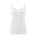 thumbnail image 3 of Ladies Women's Solid Color Knitted Thread Slim Camisole plus Size Top Women Sheer Bodysuit Back Support Top Women Tops for Women Big Girl Crop Top All Bodysuit Women Camisole Stretchy 2 A Tee Camisole, 3 of 4