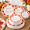 Orange Red, variant on Orange 60-Piece Disposable Thanksgiving Plastic Party Plates with Pumpkin and Leaf Design