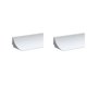 thumbnail image 1 of Injueey Barrera de ducha con tira inferior de goma ajustable para garaje Flexible y fiable Blanco 120 cm Blanco 120 cm 2Conjunto, 1 of 1
