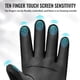thumbnail image 4 of Yuarrent Guantes de esquí de nieve para hombre Terciopelo grueso Pantalla táctil impermeable Deportes al aire libre Cálido Ciclismo Ropa Deportiva, Zapatos negro SG, 4 of 6