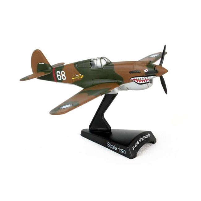 WWII P-40 WARHAWK HELL'S ANGELS DARON 1:90 SCALE DIECAST DISPLAY MODEL AIRPLANE 