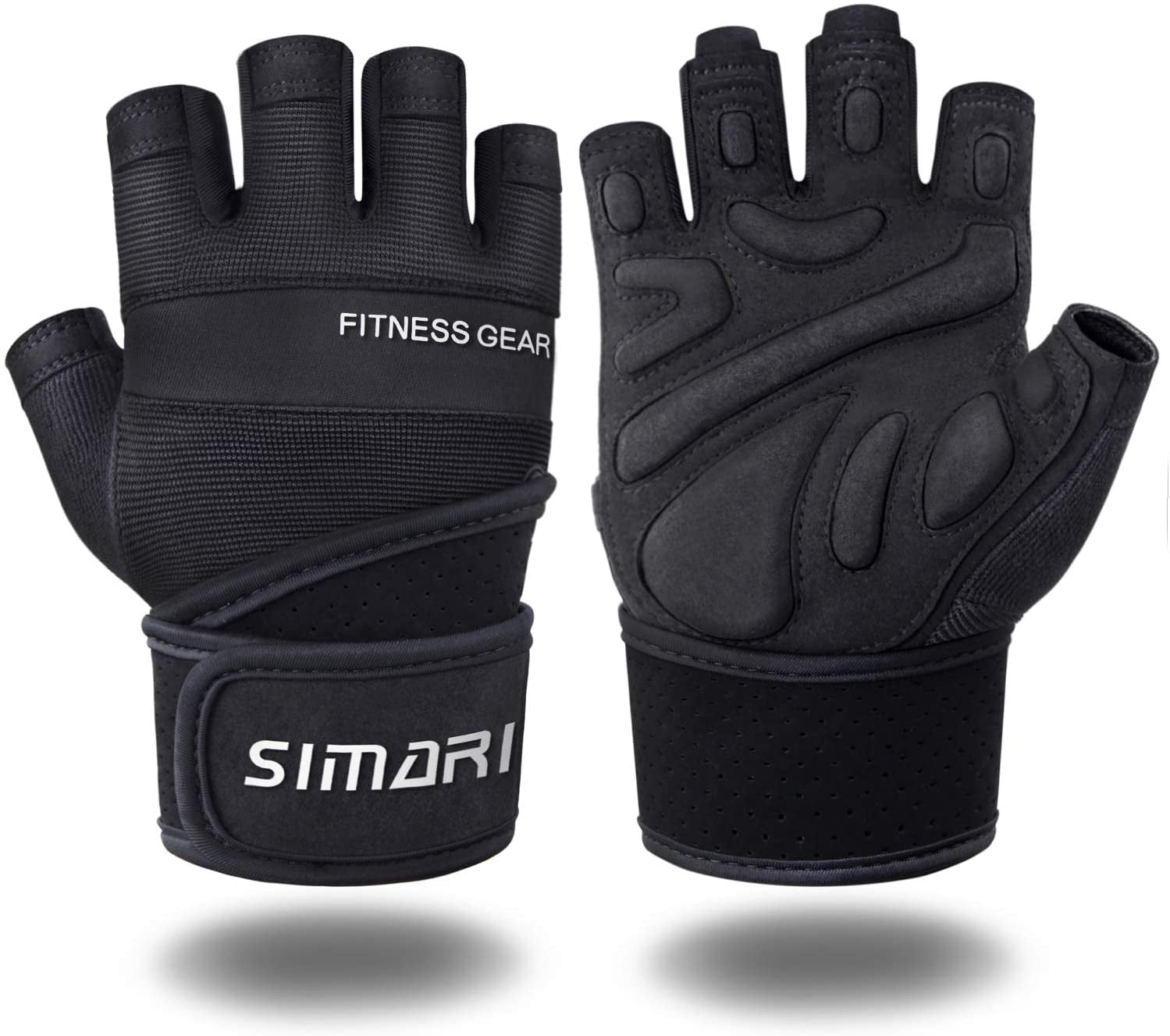 ChinFun Breathable Workout Gloves Weight Lifting Gloves for Men Women Anti-Slip Gym Fitness Gloves Full Palm Protection 
