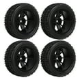 thumbnail image 1 of Replacement RC Tires, Black Strong Cushioning Anti Wear 4Pcs 1/16 Scale RC Car Tires  For Remote Control Car, 1 of 8