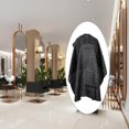 thumbnail image 4 of serony Coupe de Cheveux Salon de Coiffure Coiffure Robe de Coiffeur Tissu Cape Noir, 4 of 9