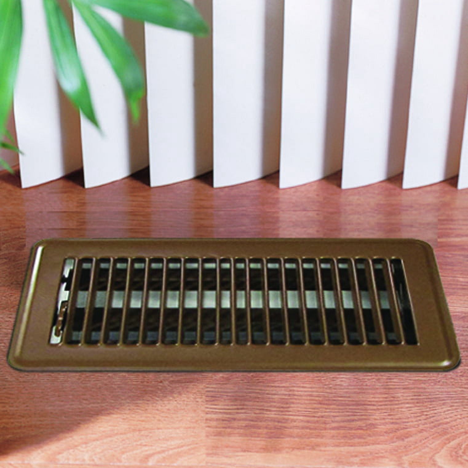 Deflecto 4x12 Brown Floor Register, Heating & Cooling Vents