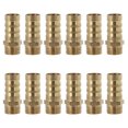 thumbnail image 1 of MasteelfCA 12PCS Air Hose Connector Sturdy Hose Barb Connector Simple Brass Pipe Connector, 1 of 7