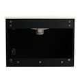 thumbnail image 4 of 24'' Bathroom Vanity With Ceramics Sink & Cabinet Door - Modern Black Soft-close Wall Mounted Finish, 4 of 7