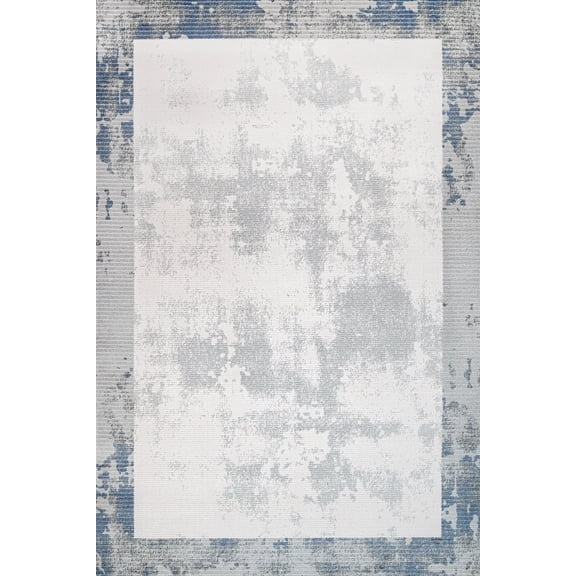 Grey Framed Area Rugs for Living Room Washable Rugs Boho Moroccan Area Rug Soft Neutral Geometric Bohemian Carpet Distressed Indoor Rug for Bedroom Dining Room Office Foldable Nonslip Rug