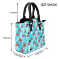 thumbnail image 2 of Lsque Crab Swims In The Ocean Pattern Leather Rivet Shoulder Bag – Elegant Genuine Leather & Microfiber PU Crossbody with Detachable Adjustable Strap, 2 of 5