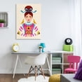 thumbnail image 2 of Stupell Industries Brunette Girl with Birds Portrait Painting Wrapped Canvas Canvas Art Print Wall Art, 30 x 45, 2 of 7