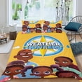 thumbnail image 2 of Cazadores del Clima Conjunto de sábanas temático, trío de piezas, cómodo y amigable con la piel, diseño único, regalo de decoración para el hogar para familiares, amigos y fans,140cm *210cm, 2 of 6