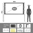 thumbnail image 4 of OUTTOY  Projector Screen with Stand 16: 9,89 inch Indoor Outdoor PVC Projection Screen 4K HD with Carry Bag, 4 of 8