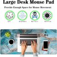 thumbnail image 2 of Keyboard Pads Golden Full Desk Mouse Pad, Gaming Mouse Pad Extra Large Mouse Pads, Desktop Pad Waterproof Non-Slip Rubber Base, 35.4" X 15.7" for Work/Game Turquoise Mixed Acrylic Paints, 2 of 6