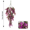 thumbnail image 3 of Clearance! Haidf 1Pc Artificial Hanging Flowers, Faux Hanging Flowers, Fake Wisteria Vines Artificial Wisteria Garland Silk Flower String for Indoor Outdoor Wall Garden Wedding Decor, 29.5", Hot Pink, 3 of 4