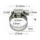 thumbnail image 2 of 12 (10-16 Mm) Colliers De Serrage En Acier Inoxydable Galvanis Colliers De Serrage 201 Colliers De Serrage Multi-spcifications En Acier Inoxydable, 2 of 5