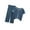 Dark Blue, variant on Bearichfupo Children's Short Sleeve Shirt Pants Set Summer Thin Boy And Girls Solid Color Home Wear Loose Casual Suit,2 Piece Set,Sizes 18-24M